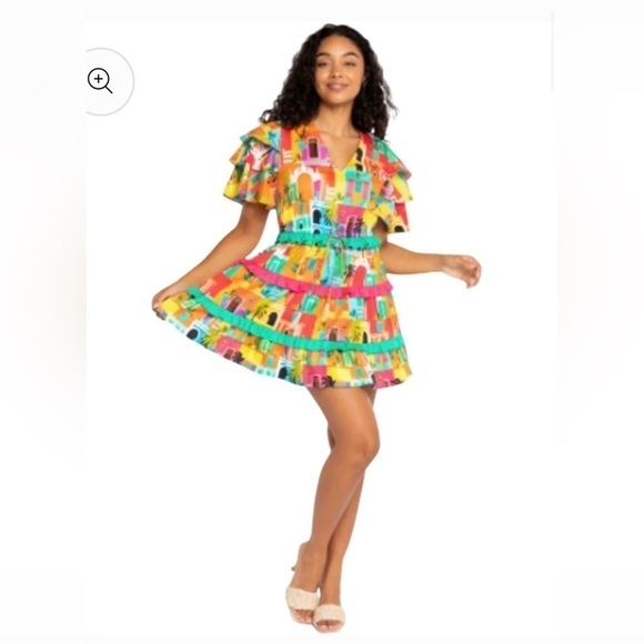 NWT ALDEN ADAIR Sabrina Casablanca Dress size Medium - Picture 2 of 11